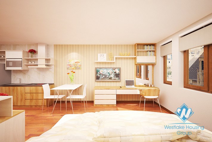 01 bedroom services apartment for rent near Big C- Hanoi